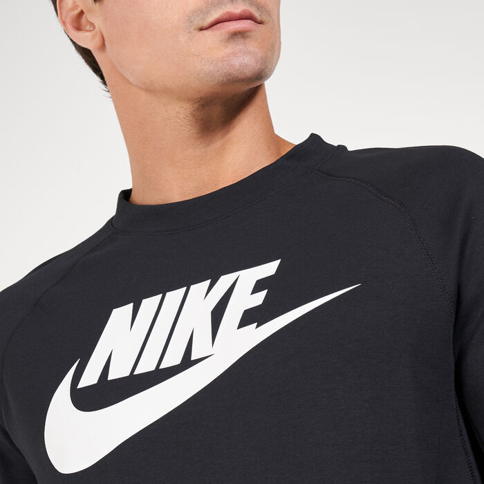 Nike Men's Sportswear Fleece Sweatshirt Black Nike Men's Sportswear Fleece Sweatshirt Black image number 3