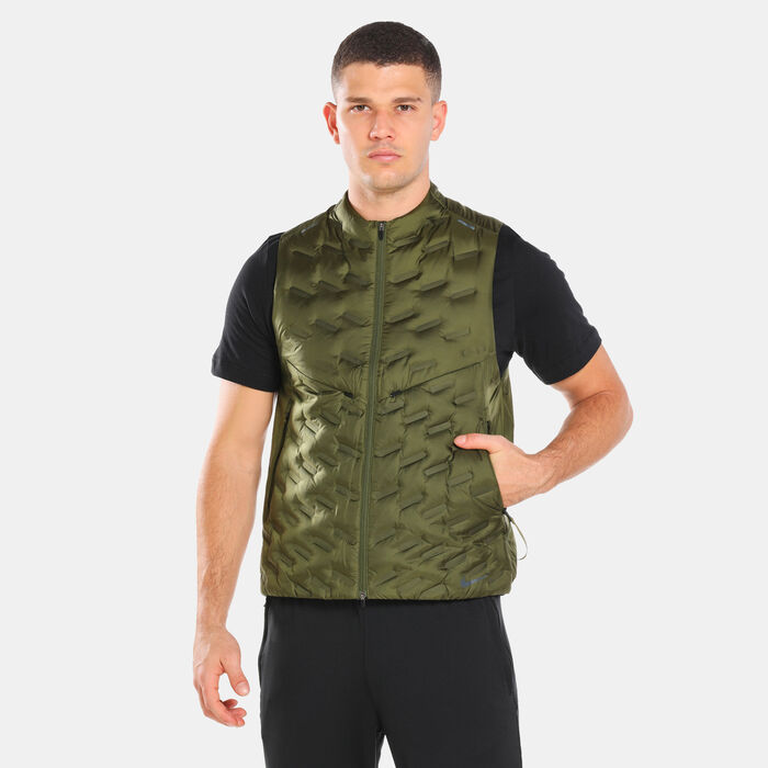 Nike Men's Therma-FIT ADV Repel Down-Fill Running Vest Green Nike Men's Therma-FIT ADV Repel Down-Fill Running Vest Green image number 0
