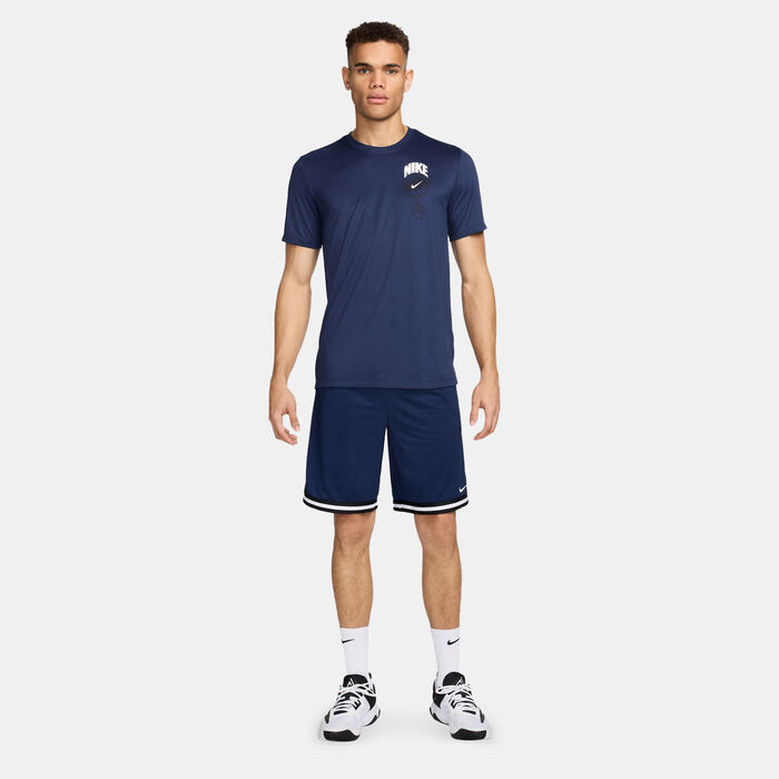 Nike Men's Dri-FIT Basketball T-Shirt Blue Nike Men's Dri-FIT Basketball T-Shirt Blue image number 2