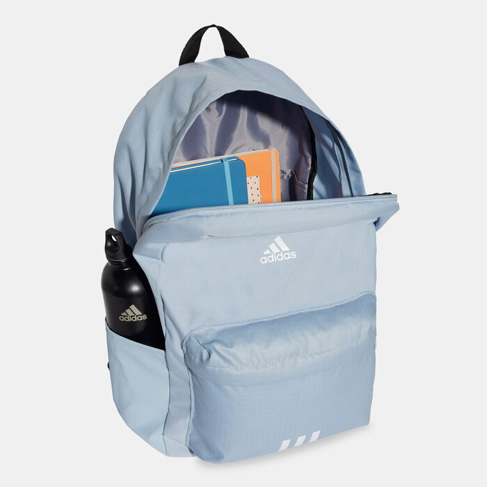 adidas Men's Classic Badge of Sport 3-Stripes Backpack Blue adidas Men's Classic Badge of Sport 3-Stripes Backpack Blue image number 2
