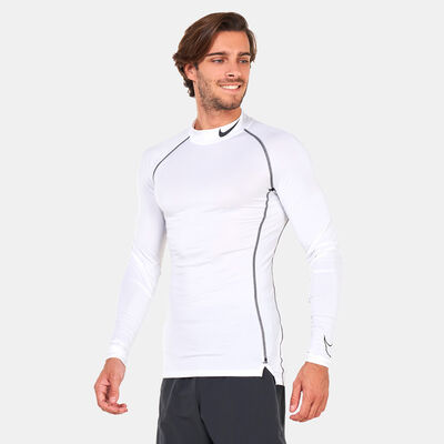 Nike Men's Pro Dri-FIT Long-Sleeve Top White