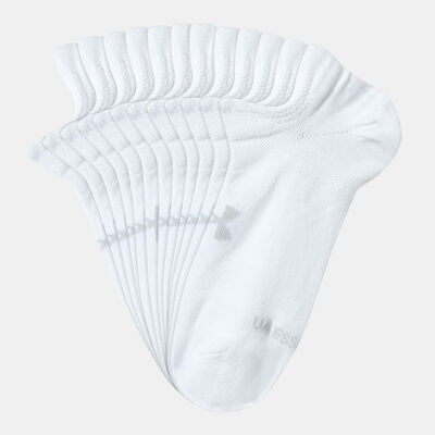 Under Armour Essential No-Show Socks (6 Pairs) White