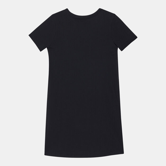 Nike Kids' Sportswear T-Shirt Dress (Older Kids) Black Nike Kids' Sportswear T-Shirt Dress (Older Kids) Black image number 1