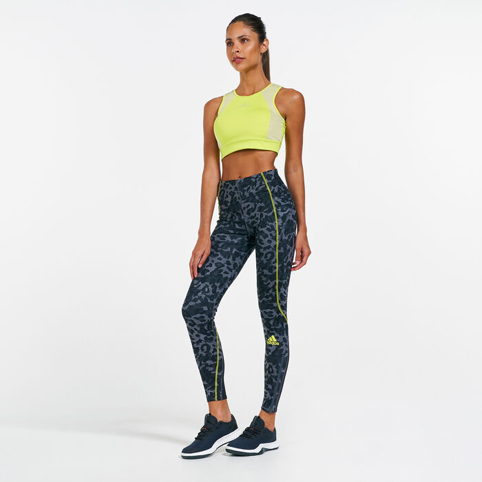 adidas Women's Designed 2 Move AEROREADY Bra yellow adidas Women's Designed 2 Move AEROREADY Bra yellow image number 2