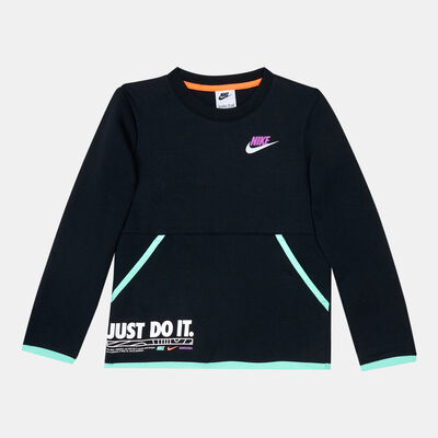 Nike Kids' Sportswear Illuminate Crew Sweatshirt Black Nike Kids' Sportswear Illuminate Crew Sweatshirt Black