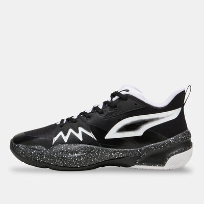 PUMA Men's Genetics Speckle Basketball Shoes Black PUMA Men's Genetics Speckle Basketball Shoes Black