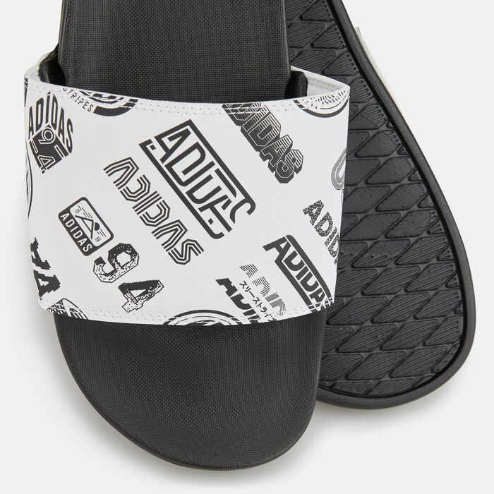 adidas Adilette Comfort Slides White adidas Adilette Comfort Slides White image number 2