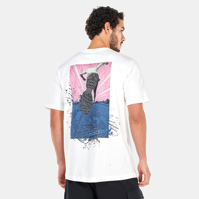 adidas Originals Men's Adventure Trail T-Shirt White adidas Originals Men's Adventure Trail T-Shirt White image number 1