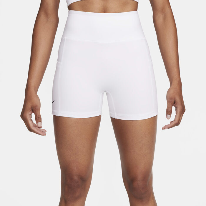 Nike Women's Court Advantage Dri-FIT Tennis Shorts White image number 1