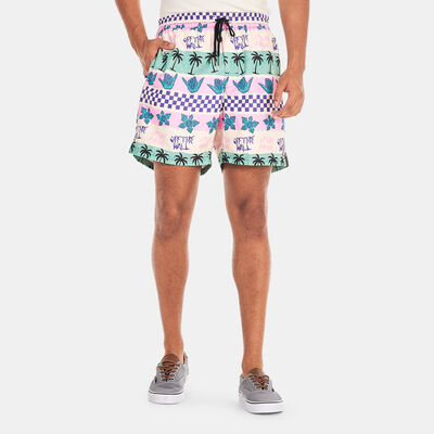 Vans Men's x Stranger Things California Stripe Volley Boardshorts Pink