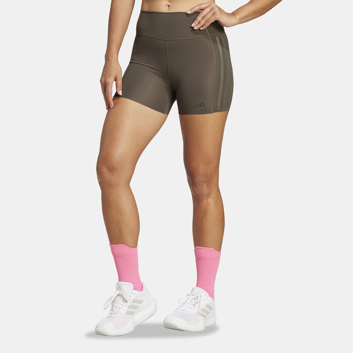 adidas Women's Optime Training Leggings Brown adidas Women's Optime Training Leggings Brown image number 0