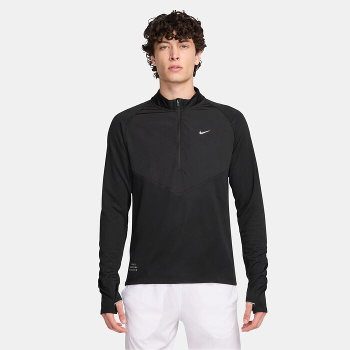 Nike Men's Element Running Division 1/2-Zip Midlayer Running Top Black Nike Men's Element Running Division 1/2-Zip Midlayer Running Top Black image number 0