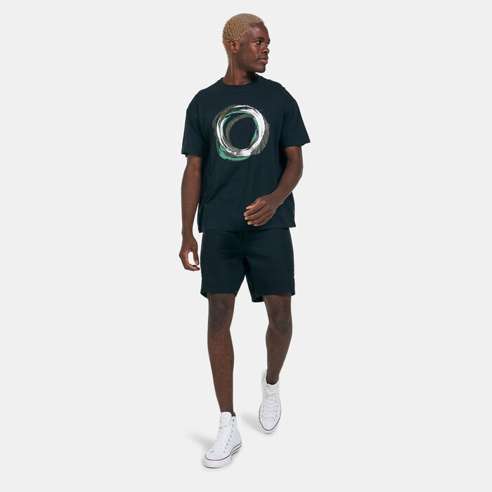 Converse Crackle Crossover T-Shirt Black Converse Crackle Crossover T-Shirt Black image number 2