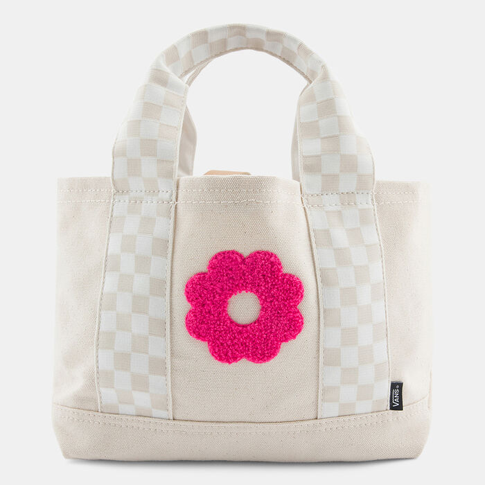 Vans Women's Mended Check Mini Tote Bag Beige image number 0