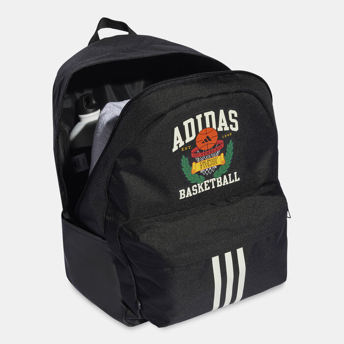 adidas Men's Hoops Backpack Black image number 2