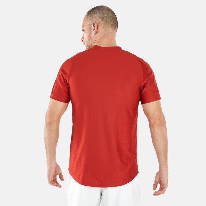 Nike Men's Court Dri-FIT Advantage Tennis Polo Shirt Red Nike Men's Court Dri-FIT Advantage Tennis Polo Shirt Red image number 1