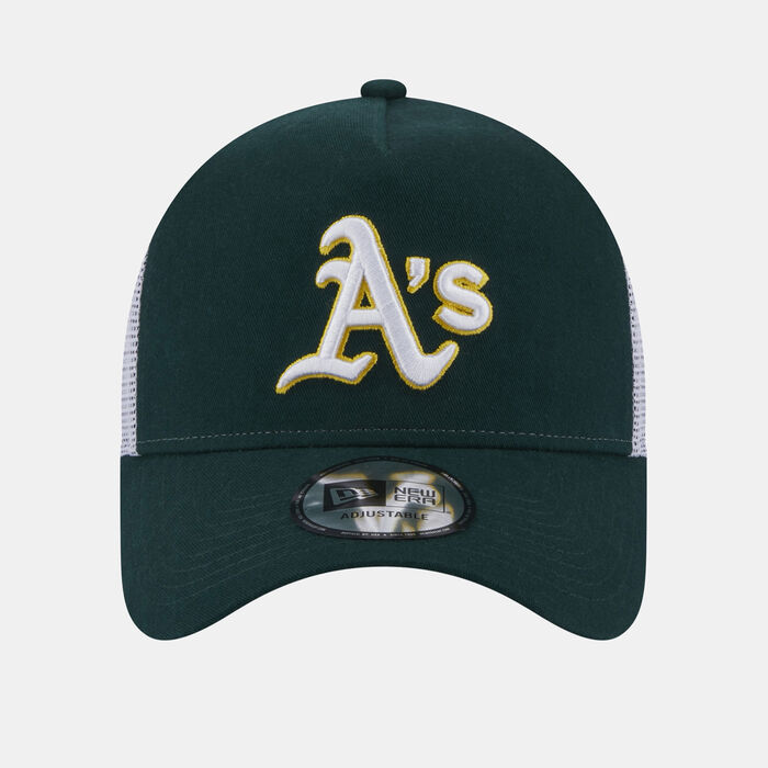 New Era Men's Oakland Athletics Script Trucker Cap Green image number 0