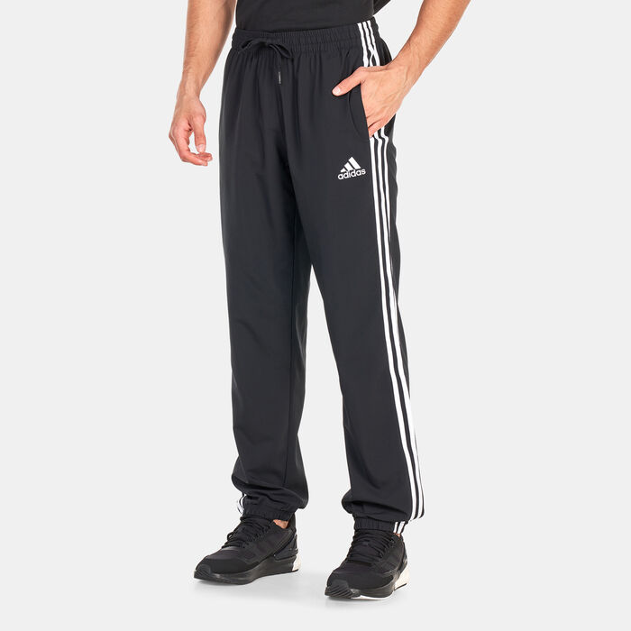 adidas Men's AEROREADY Essentials 3-Stripes Joggers Black image number 0