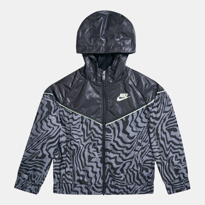 Nike Kids' Electric Zebra Windrunner Jacket (Younger Kids) Black Nike Kids' Electric Zebra Windrunner Jacket (Younger Kids) Black image number 0