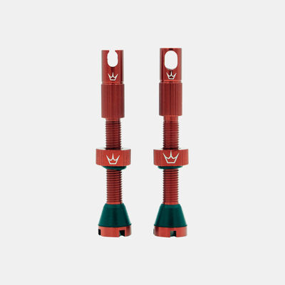 Peaty’s x Chris King (MK2) Tubeless Valves - 42mm Red Peaty’s x Chris King (MK2) Tubeless Valves - 42mm Red