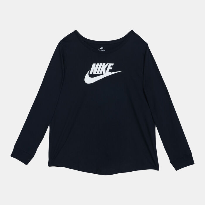 Nike Women's Sportswear Essential T-Shirt (Plus Size) Black Nike Women's Sportswear Essential T-Shirt (Plus Size) Black image number 0