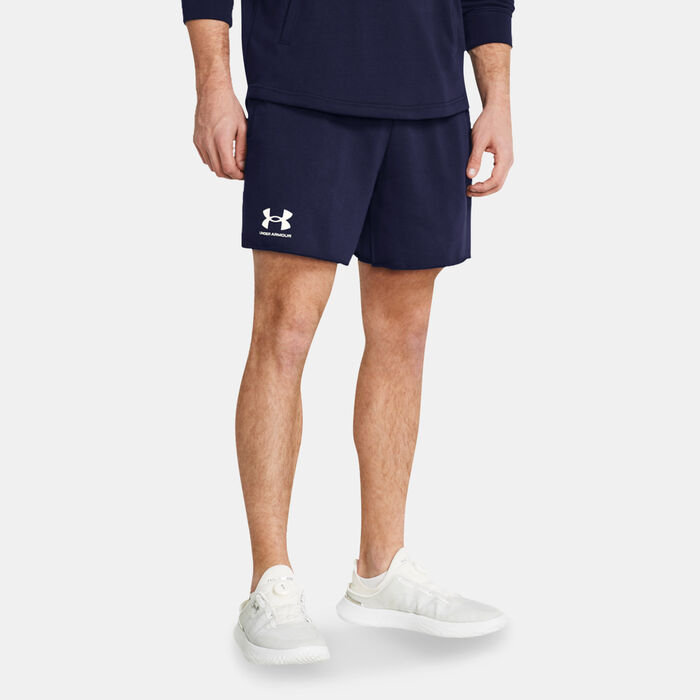Under Armour Men's Rival Terry Shorts Blue Under Armour Men's Rival Terry Shorts Blue image number 0