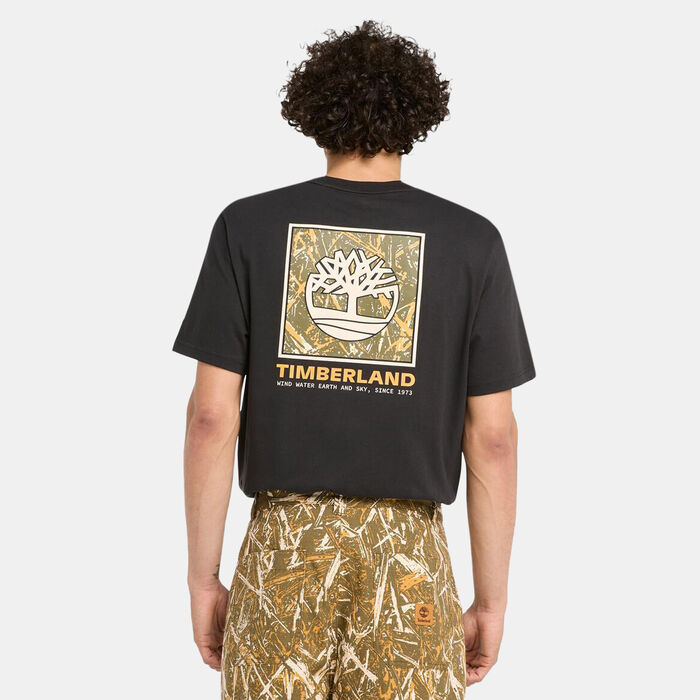 Timberland Men's Stack Camo T-Shirt Black image number 1