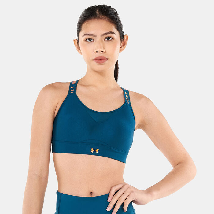 Under Armour Women's Infinity High-Support Training Sports Bra Green image number 0
