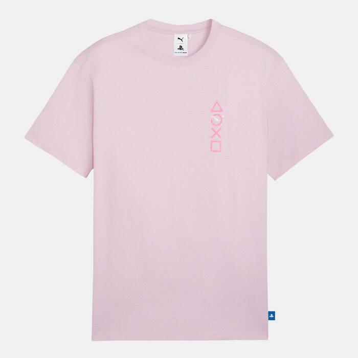 PUMA Men's x PlayStation Elevated T-Shirt Pink image number 0