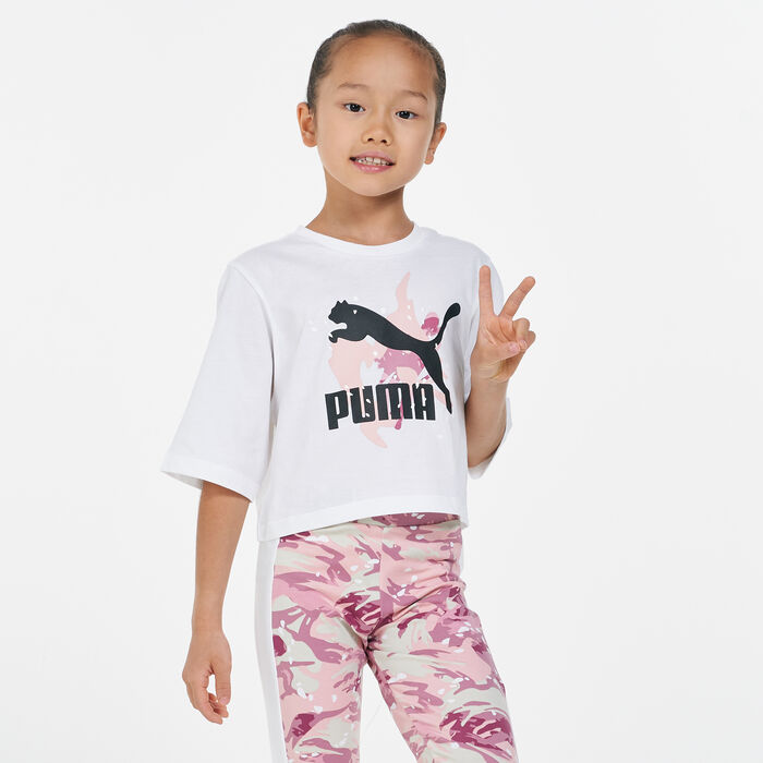 PUMA Kids' Classics Wild T-Shirt White PUMA Kids' Classics Wild T-Shirt White image number 0