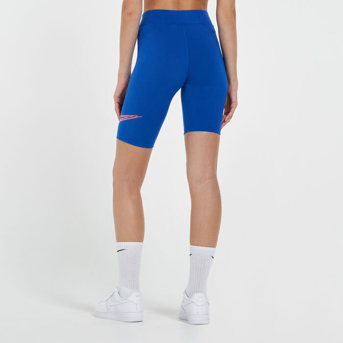 Nike Women's Sportswear Bike Shorts Blue Nike Women's Sportswear Bike Shorts Blue image number 1