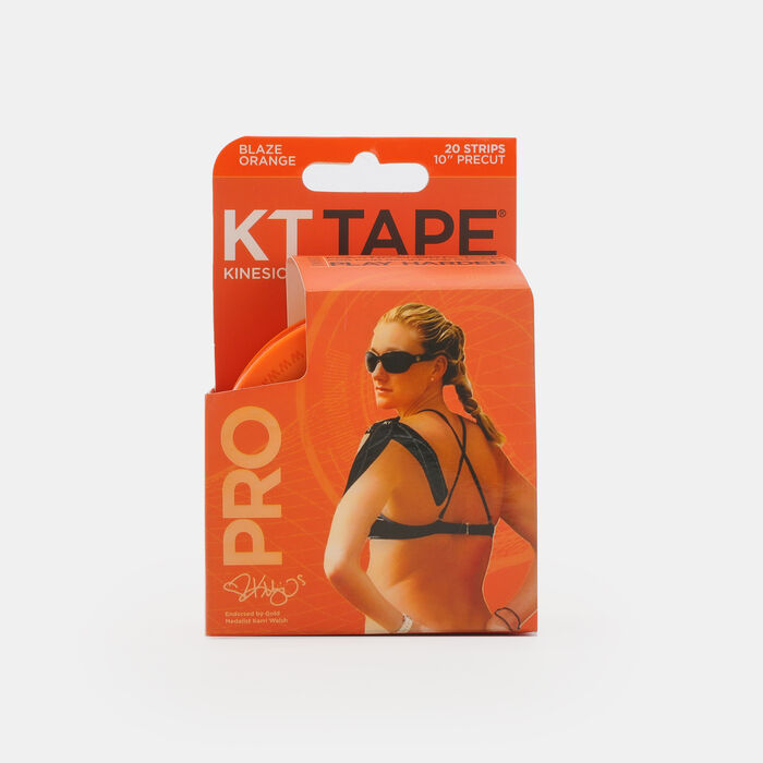 KT Tape Pro Pre-Cut 20 Strip Synthetic Orange KT Tape Pro Pre-Cut 20 Strip Synthetic Orange image number 2