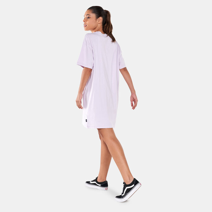 Vans Women's Center Vee Tee Dress Purple Vans Women's Center Vee Tee Dress Purple image number 1