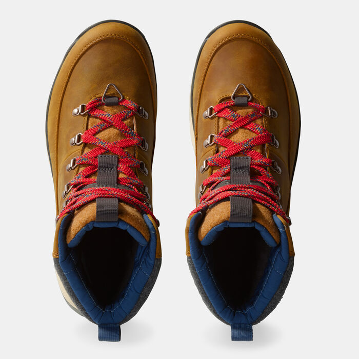 The North Face Men's Bergen Leather Waterproof Snow Boots Beige image number 4