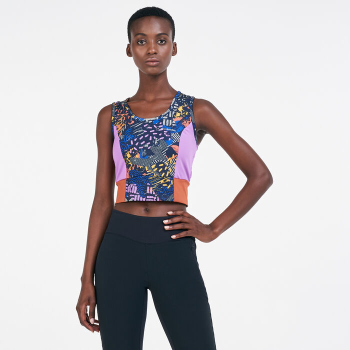 Columbia Women's Windgates™ II Cropped Tank Top Blue Columbia Women's Windgates™ II Cropped Tank Top Blue image number 0