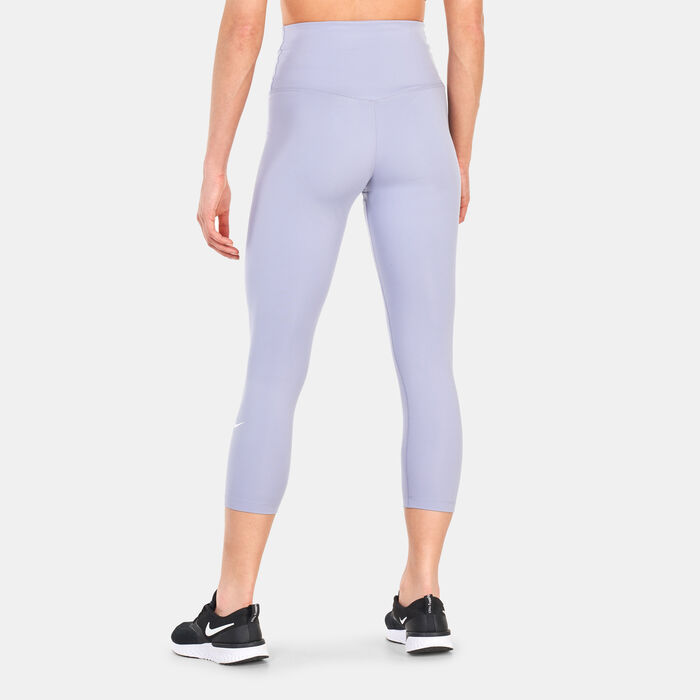 Nike Women's One Dri-FIT Cropped Leggings Blue Nike Women's One Dri-FIT Cropped Leggings Blue image number 1