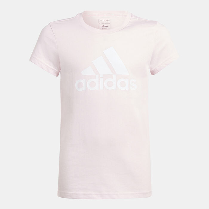 adidas Kids' Essentials Big Logo T-Shirt Pink adidas Kids' Essentials Big Logo T-Shirt Pink image number 1