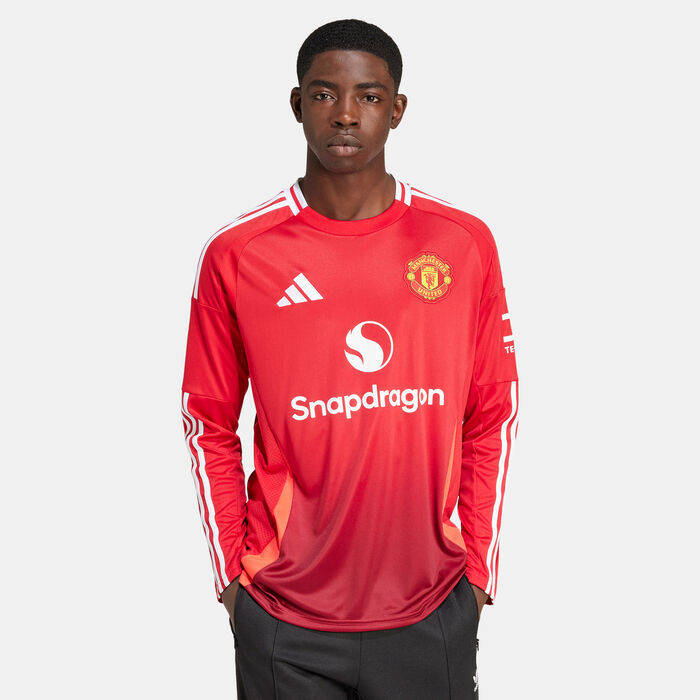 adidas Men's Manchester United 24/25 Home Replica Football Jersey Red adidas Men's Manchester United 24/25 Home Replica Football Jersey Red image number 2