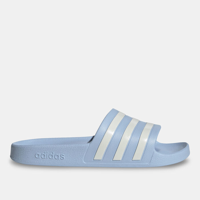 adidas Women's Adilette Aqua Slides Blue adidas Women's Adilette Aqua Slides Blue image number 1