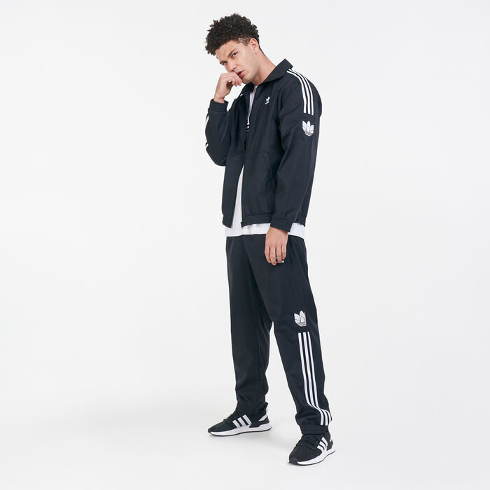 adidas Originals Men's Adicolor 3D Trefoil 3-Stripes Track Pants Black adidas Originals Men's Adicolor 3D Trefoil 3-Stripes Track Pants Black image number 2