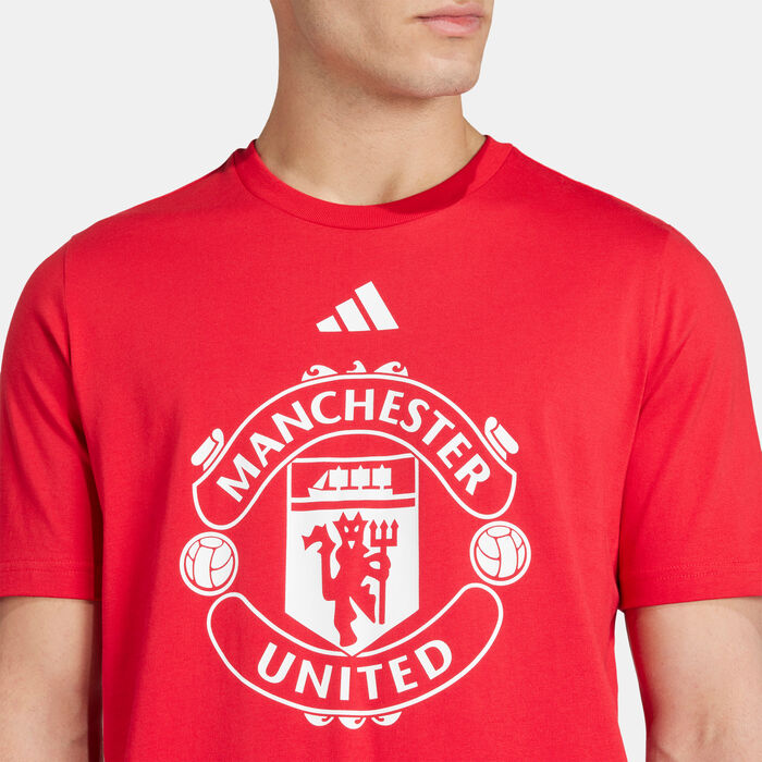 adidas Men's Manchester United DNA Graphic T-Shirt Red adidas Men's Manchester United DNA Graphic T-Shirt Red image number 4