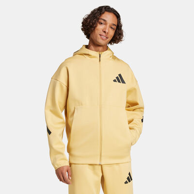 adidas Men's Z.N.E. Full-Zip Hoodie yellow adidas Men's Z.N.E. Full-Zip Hoodie yellow