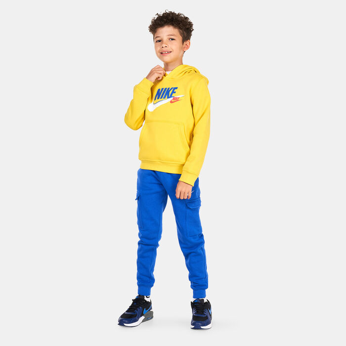 Nike Kids' Sportswear Standard Issue Fleece Hoodie (Older Kids) yellow Nike Kids' Sportswear Standard Issue Fleece Hoodie (Older Kids) yellow image number 2