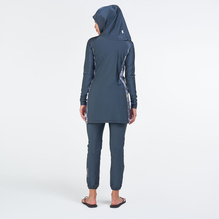 COEGA Women's 3 Piece Islamic Swimsuit Grey COEGA Women's 3 Piece Islamic Swimsuit Grey image number 1