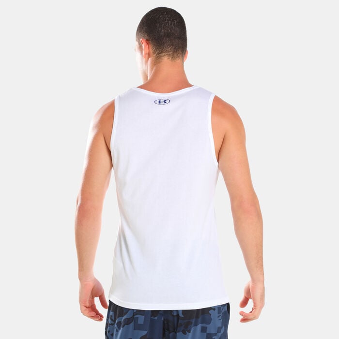 Under Armour Men's Sportstyle Logo Tank Top White Under Armour Men's Sportstyle Logo Tank Top White image number 1