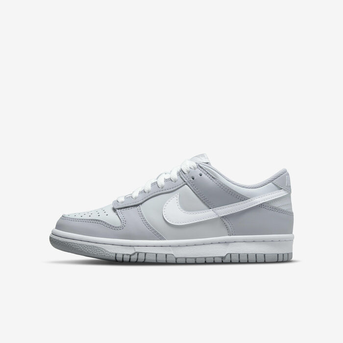 Nike Kids' Dunk Low Shoes Grey Nike Kids' Dunk Low Shoes Grey image number 0