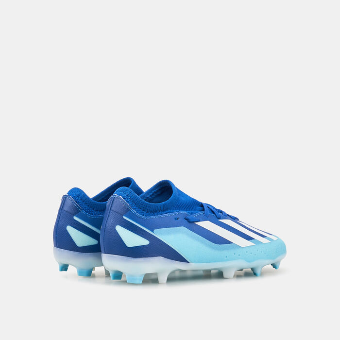 adidas Kids' X Crazyfast Injection.3 Firm Ground Football Shoes Blue adidas Kids' X Crazyfast Injection.3 Firm Ground Football Shoes Blue image number 2