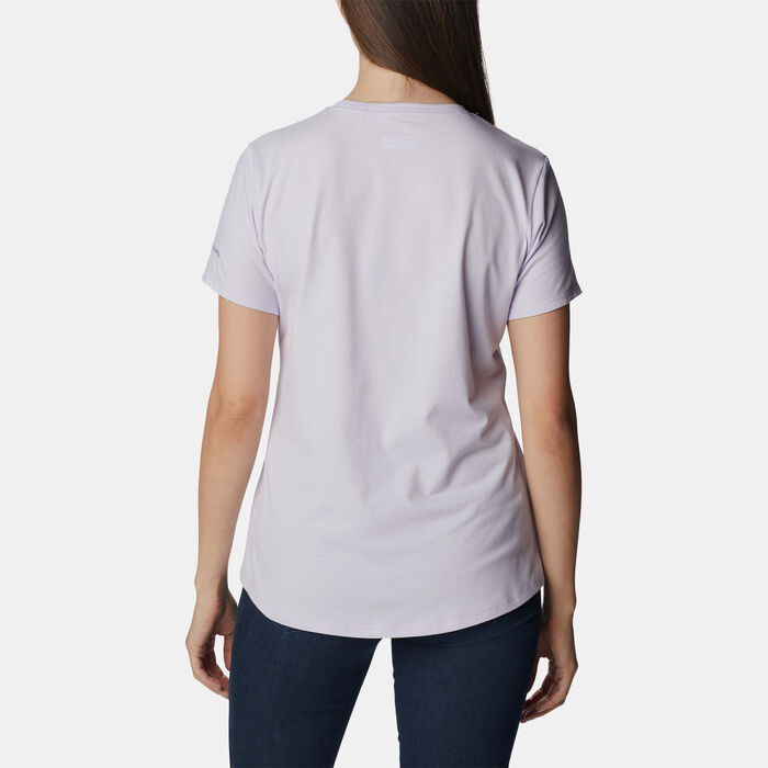 Columbia Women's Sun Trek Graphic T-Shirt Purple Columbia Women's Sun Trek Graphic T-Shirt Purple image number 1