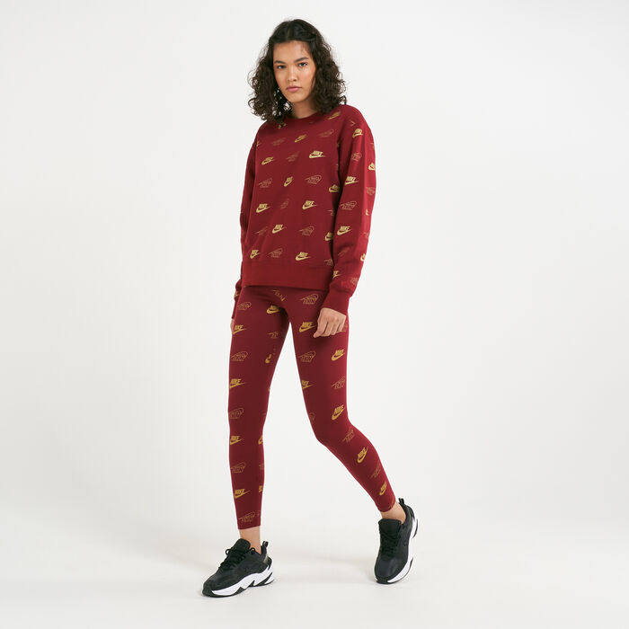 Nike Women's Sportwear Shine Leggings Red Nike Women's Sportwear Shine Leggings Red image number 2