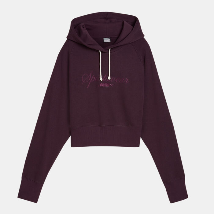 PUMA Women's Classics+ Hoodie Red image number 0